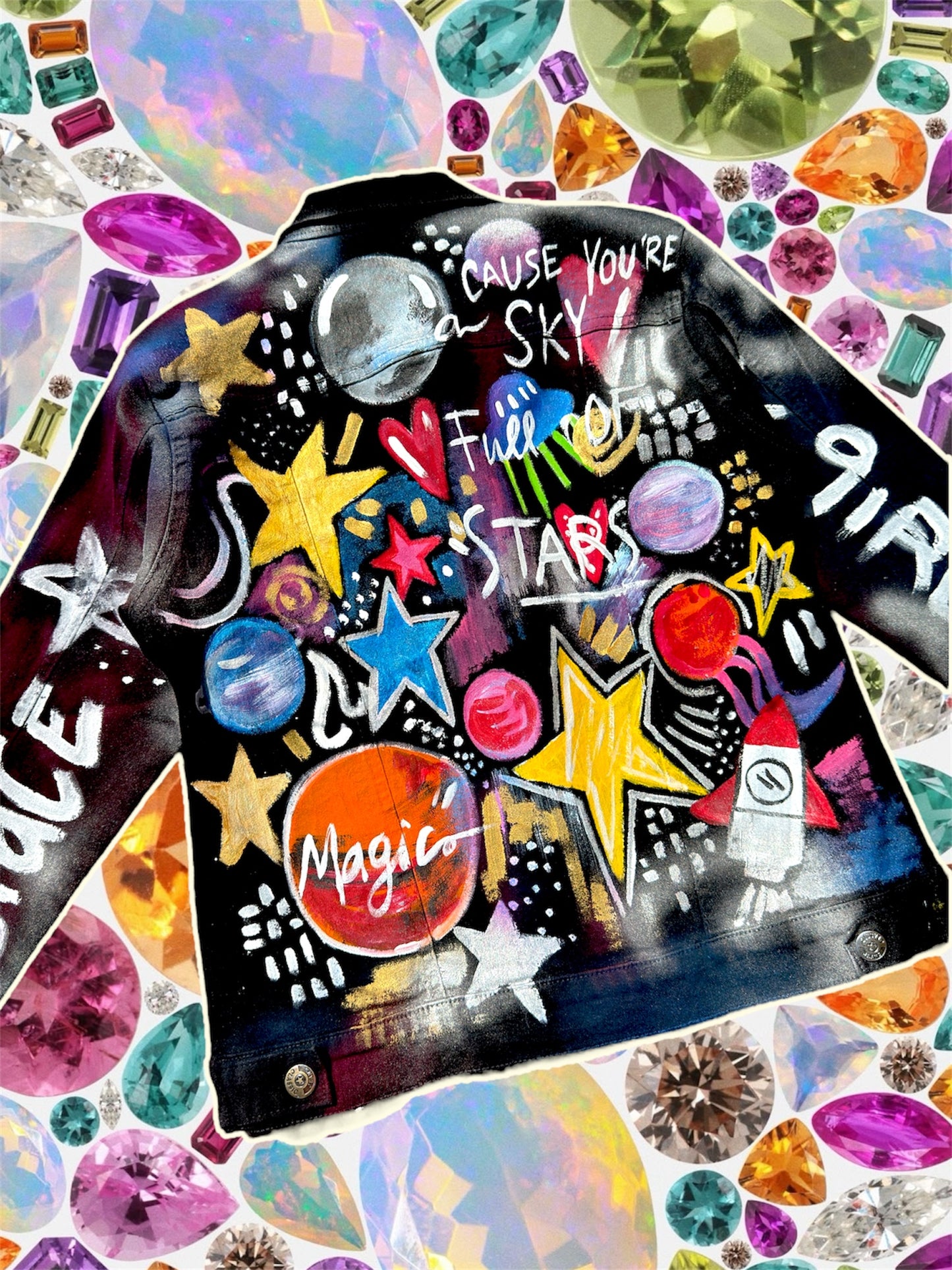 Chamarra pintada Magic Space