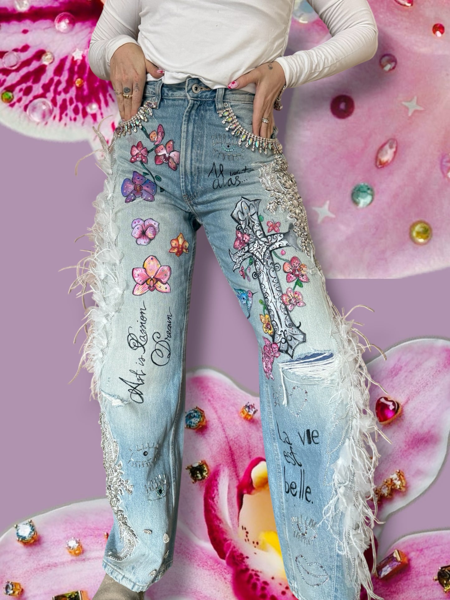 Art is a garden Dream Jeans Zara🤍✨